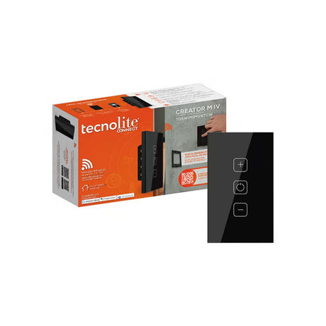 DIMMER 1C WIFI C/NEUTRO COLOR NEGRO
