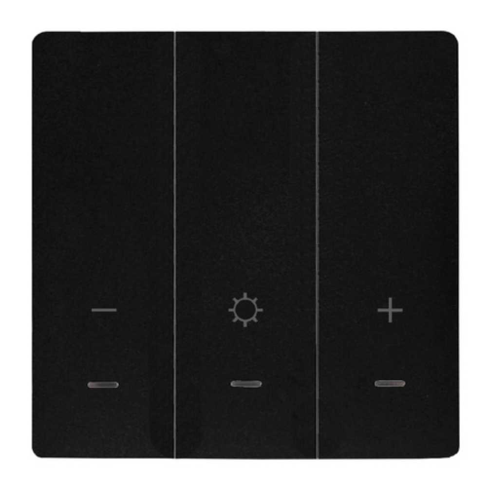 CONTROL SWITCH 3 INTERRUPTORES C/ATENUADOR S/P .6W 3VCD NEGRO