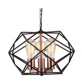 LUMINARIA COLGANTE NEGRO/COBRE 3 X 60 W CABANNA II *** EXHIBIDO ****** HAE ***