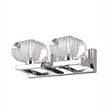 LUMINARIA DE PARED CRISTAL/CROMO 2 X 40 W CRISTAL ***TECNOHOME HAE***