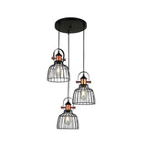 LUMINARIA COLGANTE COLOR NEGRO/COBRE 3 X 60 W AUREA TECNOLITE HOME *** HA. LUMI ***