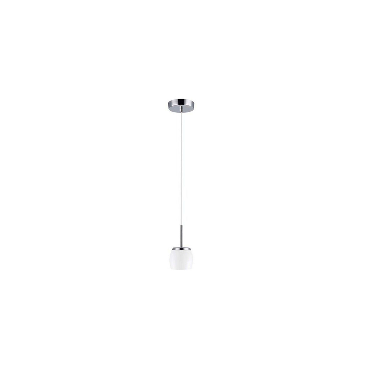 LUMINARIO SUSPENDIDO CRISTAL OPALINO ACABADO CROMO BASE G9 40W ***TECNOHOME HAE****** HAE ***