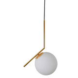 LUMINARIA COLGANTE DORADO/OPALINO 1X60W LUCIA