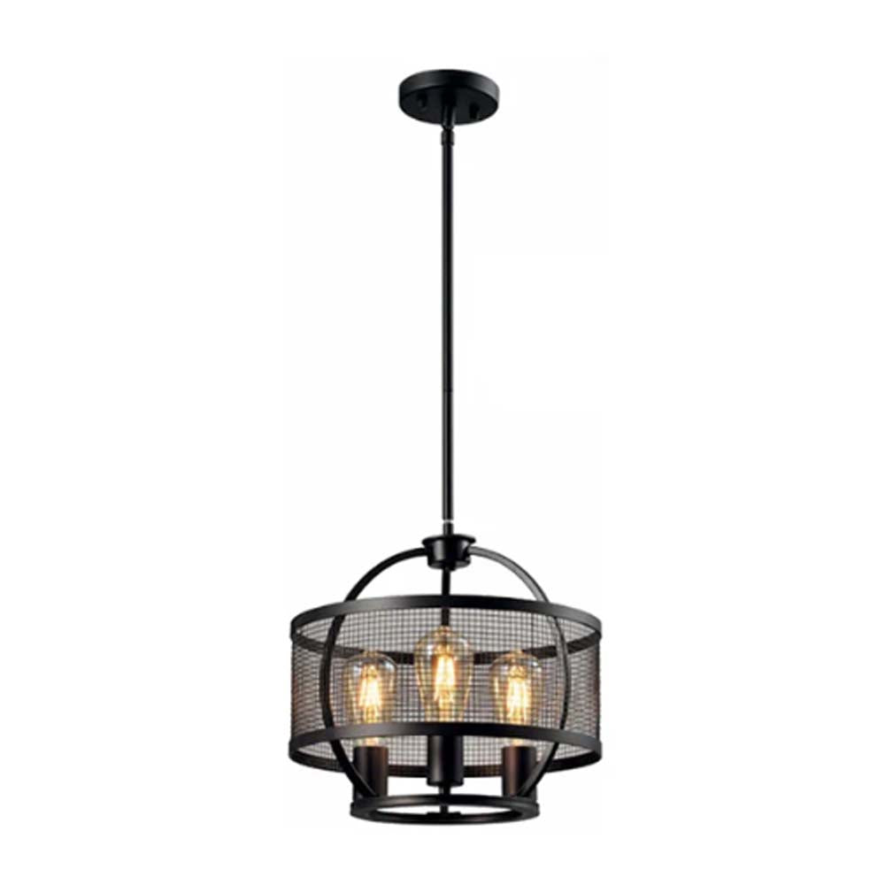 LUMINARIA COLGANTE COLOR CAFE 3 X 60 W ARGOS *** HA. LUMI ***