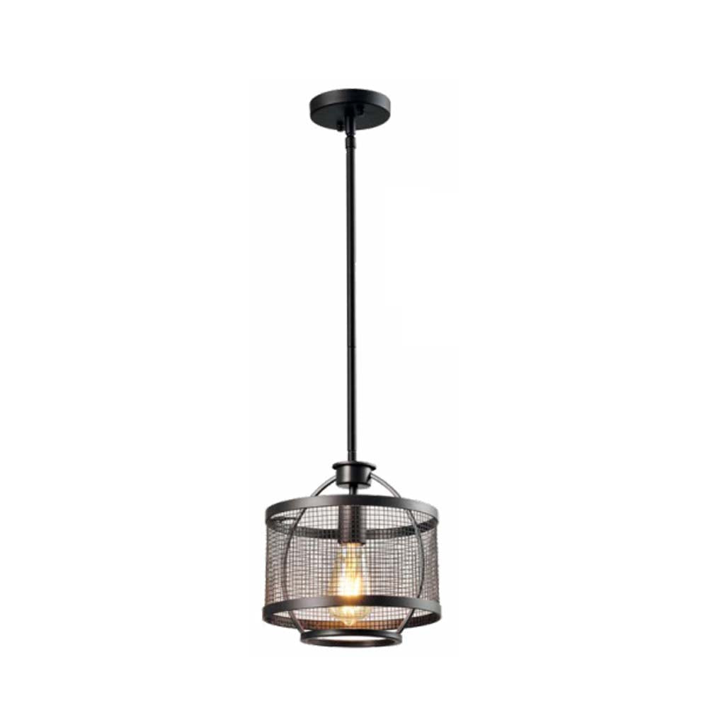 LUMINARIA COLGANTE COLOR CAFE 1 X 60 W ARGOS *** HA. LUMI ***