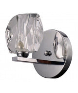 LUMINARIA DE PARED CRISTAL/CROMO 1 X 40 W CUARZO TH3000/1 *** EXHIBIDO ***