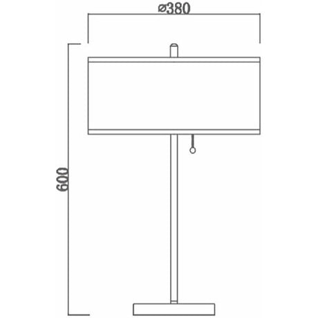 MESA TELA BLANCO 2X60W ***TECNOHOME HAE***