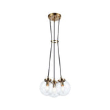 LUMINARIA COLGANTE ANTIQUE/CRISTAL 3 X 40 W CAROLI *** HA. LUMI ***