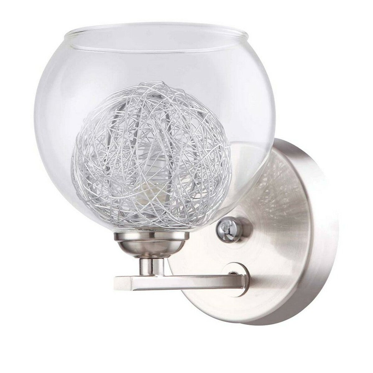 PARED ACABADO SATIN CRISTAL BASE G9 40 W SERIE LIBYA *** EXHIBIDO ***