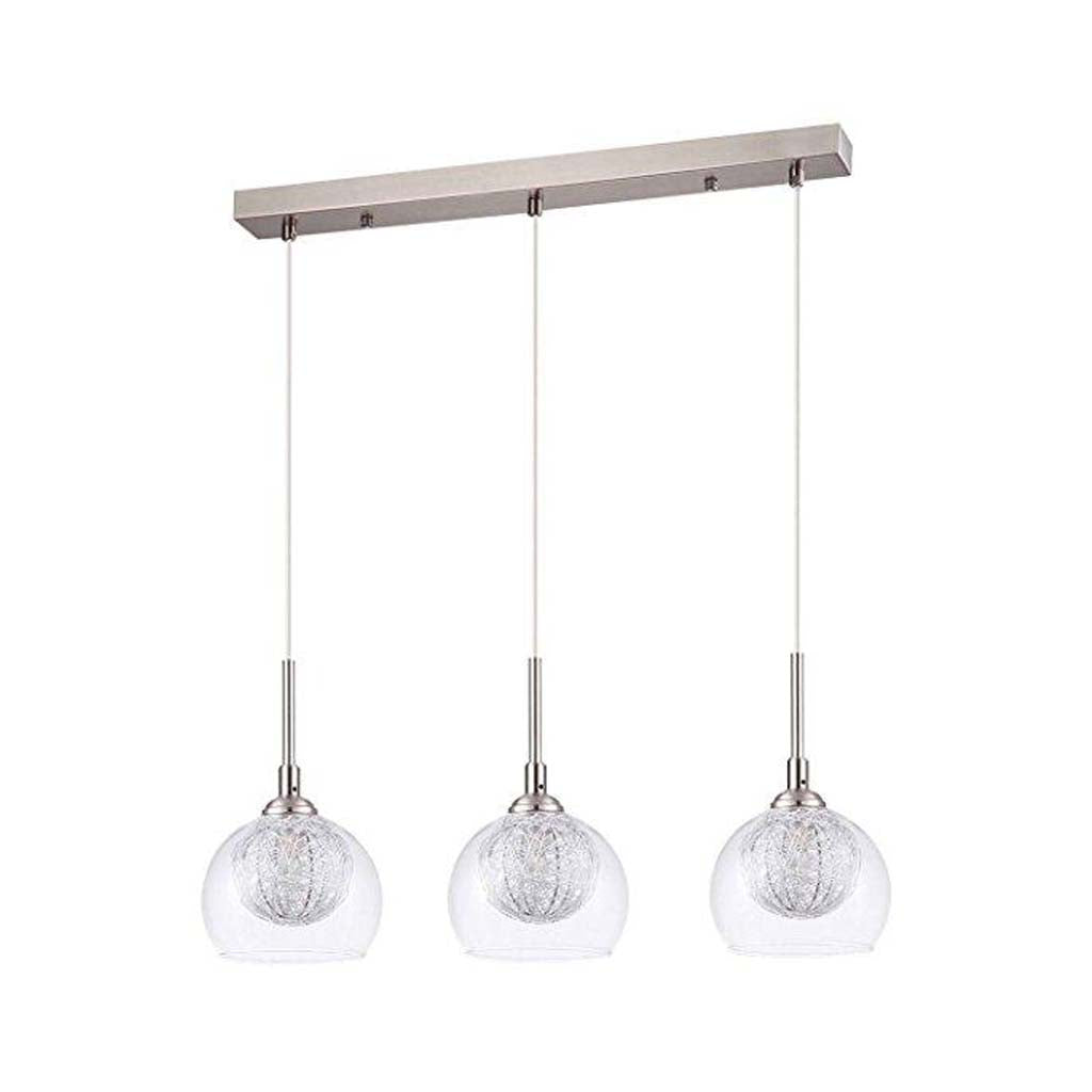 SUSPENDIDO ACABADO SATIN CRISTAL BASE G9 3 X 40 W SERIE LIBYA