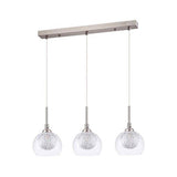 SUSPENDIDO ACABADO SATIN CRISTAL BASE G9 3 X 40 W SERIE LIBYA