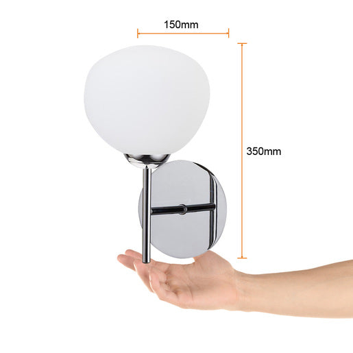 LUMIN. LED PARED SATIN 1X5W ESFERA *** HA. LUMI ***