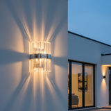 PARED CROMO/CRISTAL 1X40W SERIE CRISTAL *** EXHIBIDO ***