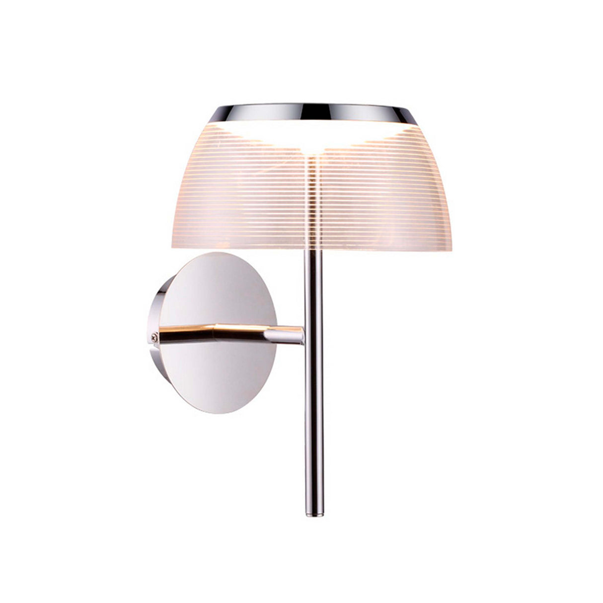 LUMINARIA DE PARED COLOR CROMO 1 X 8 W BIANCA *** HA. LUMI ***