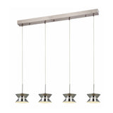 LUMINARIA LED COLGANTE CROMO 4X3W. KENYA *** HA. LUMI ***