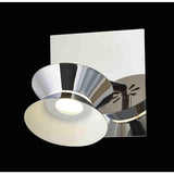 PARED ACABADO CROMO LED 1X3W. KENYA *** EXHIBIDO ***