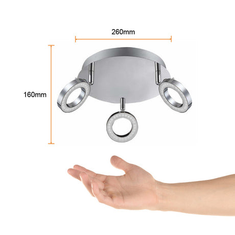 TECNO ANILOS LED SATIN 3X5W. *** HA. LUMI ***