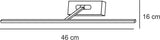 LUMINARIA LED DE PARED 46CM COLOR SATIN 8 W CUADRO *** HA. LUMI ***