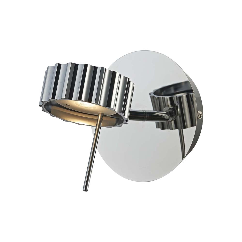 LUMIN. LED PARED CROMO 1X5W ROSETTA *** HA. LUMI ***