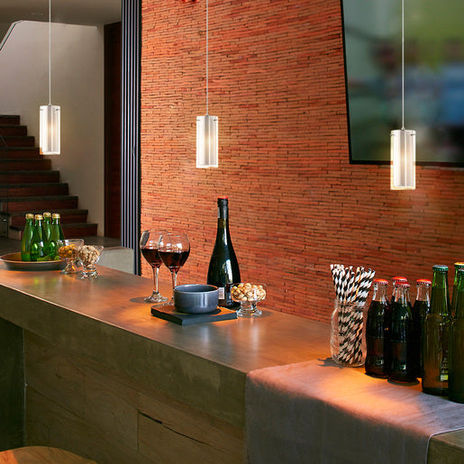 LAMPARA COLGANTE DE CRISTAL OPALINO 1X60W TECNOLITE HOME