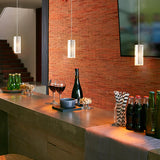 LAMPARA COLGANTE DE CRISTAL OPALINO 1X60W TECNOLITE HOME