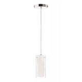 LAMPARA COLGANTE DE CRISTAL OPALINO 1X60W TECNOLITE HOME