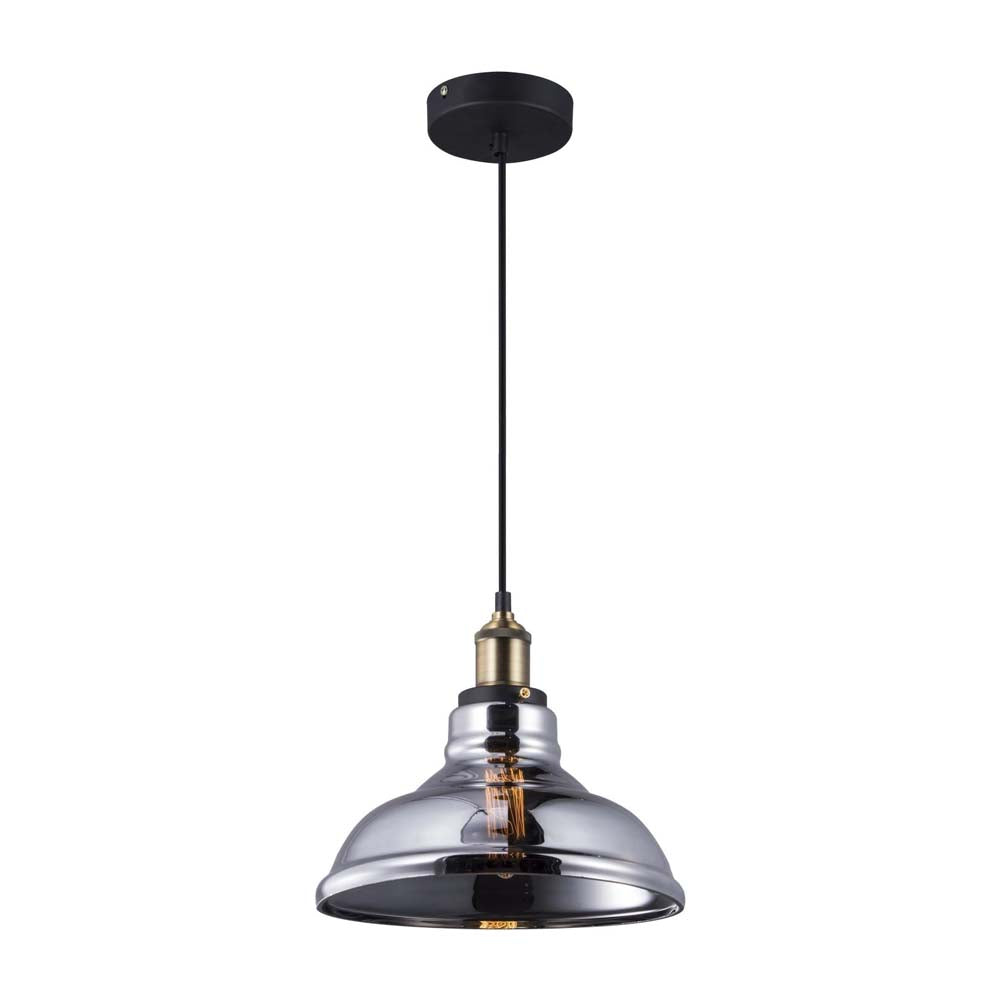 LUMIN. COLGANTE VINTARGE CRISTAL HUMO 1X60W *** HA. LUMI ***
