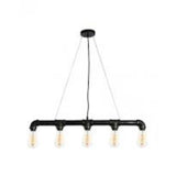 LUMINARIA COLGANTE NEGRO 5X60W. INDUSTRIK