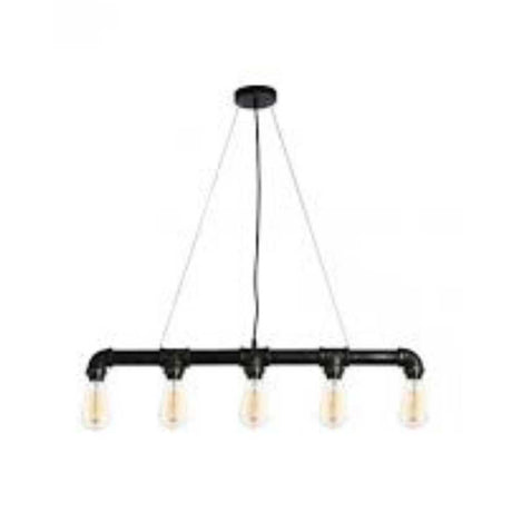 LUMINARIA COLGANTE NEGRO 5X60W. INDUSTRIK