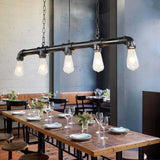 LUMINARIA COLGANTE NEGRO 5X60W. INDUSTRIK