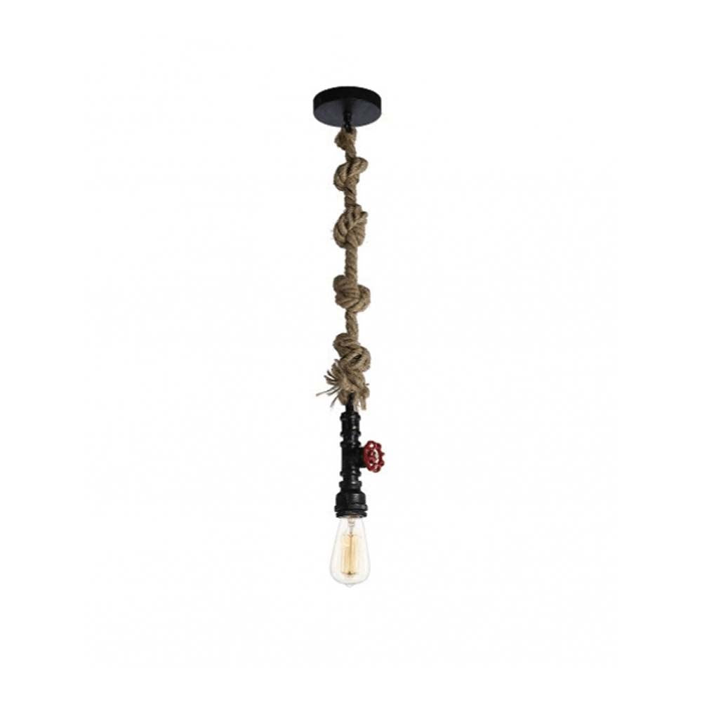 LUMIN. COLGANTE NEGRO/SOGA 1X60W INDUSTRIK