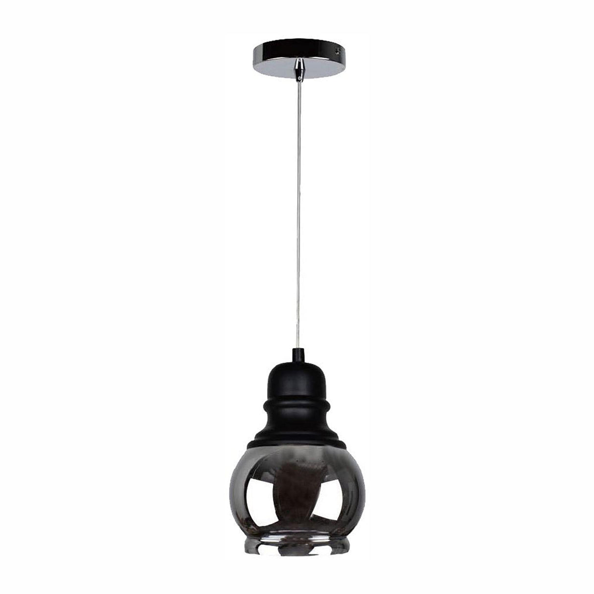 LUMINARIO COLGANTE VINTAGE CRISTAL CROMO 1X60W *** PRODCTOS CON EXIS. NAVE 7 ***