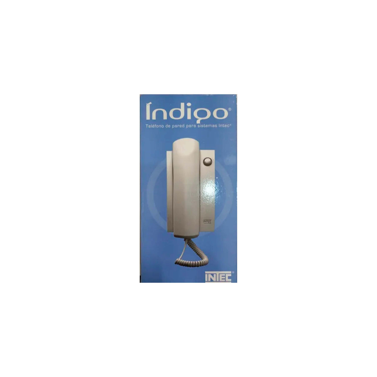 TELEFONO INDIGO BASICO PARED 1 BOTON BLANCO *** HAE ***