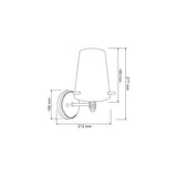 LÁMPARA DE INTERIOR TECNOLITE GENZANO PARA SOBREPONER BASE E27