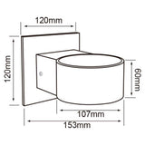 LAMPARA DE PARED ARBOTANTE LED 5.5 W LUZ CALIDA BRILLANTE NO ATENUABLE LED INTEGRADO