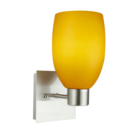 LUMINARIO DECORATIVO PARA PARED INTERIOR COLOR AMBAR SIN LUMINARIA E26/27 *** PRODUCTOS CON EXISTENCIA NAVE 7 ***