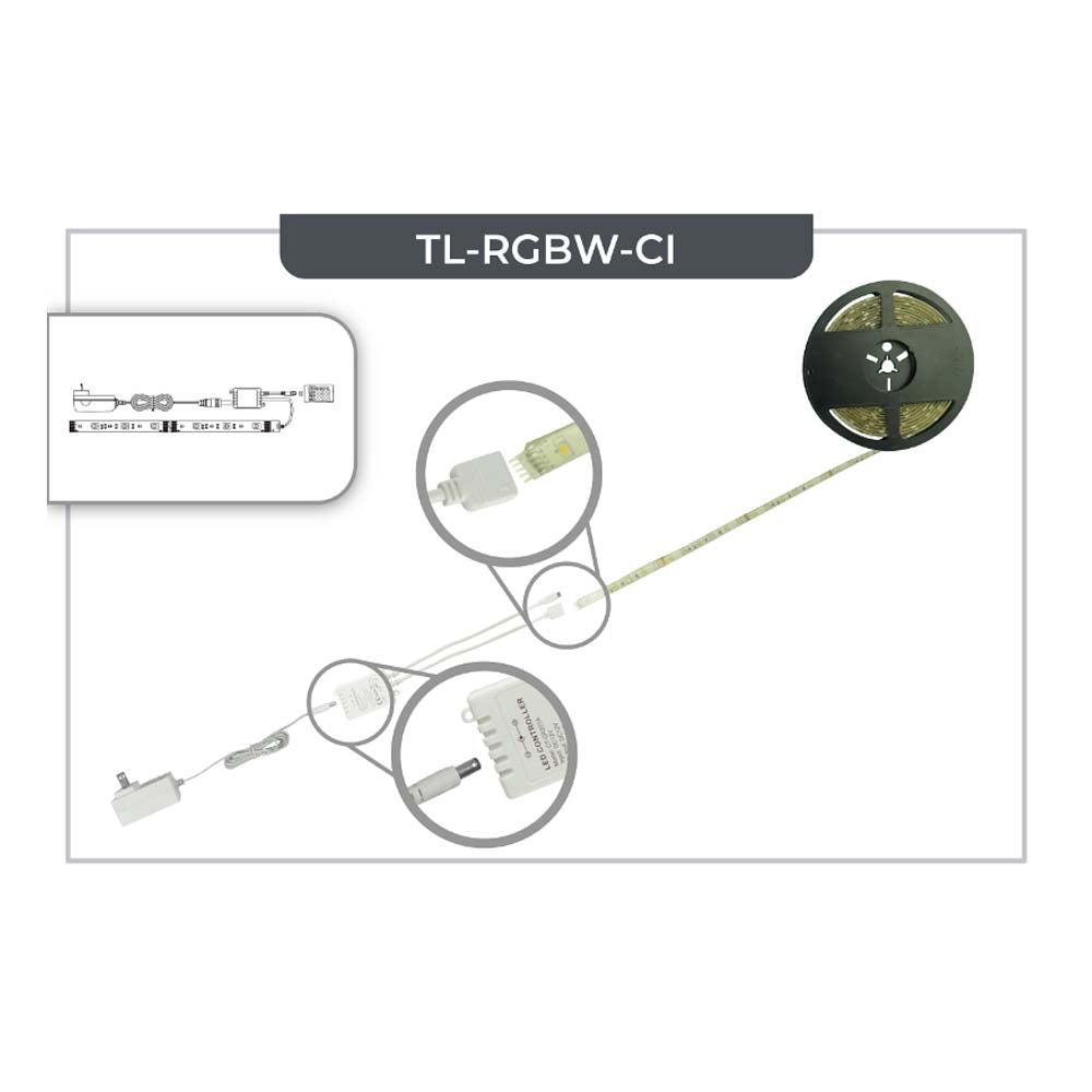 TIRA LED RGBW 5 METROS CONTRALDA MEDIANTE INFRAROJO MCA TECNOLITE ***HAE 2024***