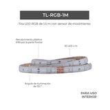 TIRA LED RGB DE 1.5 M CON SENSOR DE MOVIMIENTO MCA TECNOLITE ***HAE 2024***