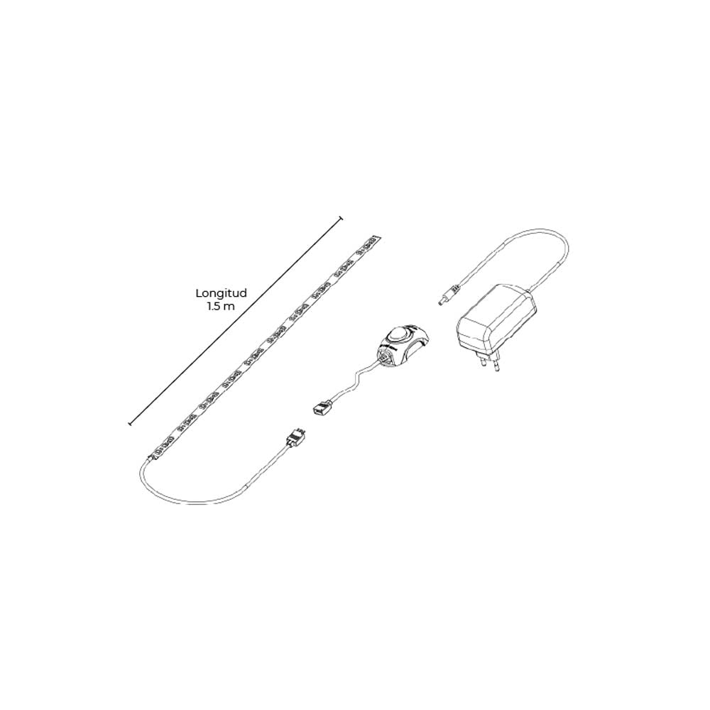 TIRA LED RGB DE 1.5 M CON SENSOR DE MOVIMIENTO MCA TECNOLITE ***HAE 2024***