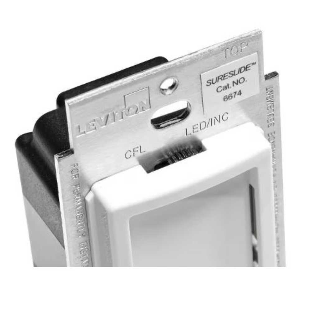 DIMMER INCANDESCENTE ILUMTOUCH POINT 600W/120V. S/P BLANCO TPI06-1LW LEVITON