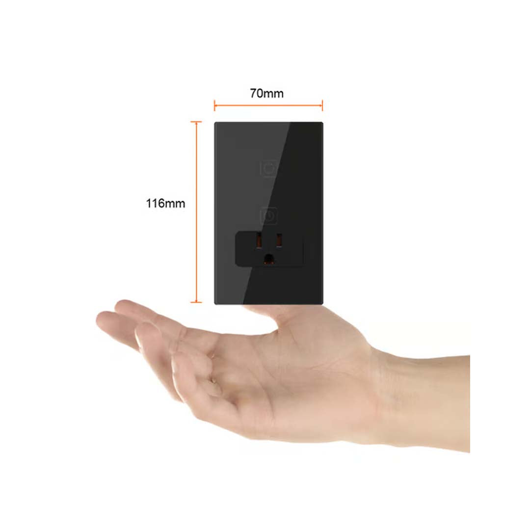 SWITCH SMART 1C + SMART PLUG 16A NEGRO