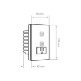 SWITCH SMART 1C + SMART PLUG 16A NEGRO