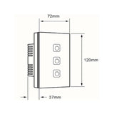 APAGADOR 3 INTER ***BLANCO*** EMP 0.3W100-240V CREATOR III (SIN CABLE NEUTRO)