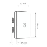 APAGADOR INTELIGENTE TACTIL WIFI 1 CIRCUITO REQUIERE CABLE NEUTRO COMPATIBLE CON APP MOVIL Y ASISTENTES DE VOZ TSWIM1MVBTCW