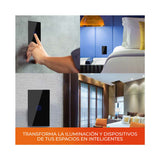 INTERRUPTOR 1C WIFI C/NEUTRO COLOR NGRO TECNOLITE