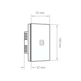 INTERRUPTOR 1C WIFI C/NEUTRO COLOR NGRO TECNOLITE