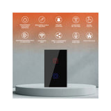 INTERRUPTOR 2C WIFI C/NEUTRO COLOR NGRO TECNOLITE