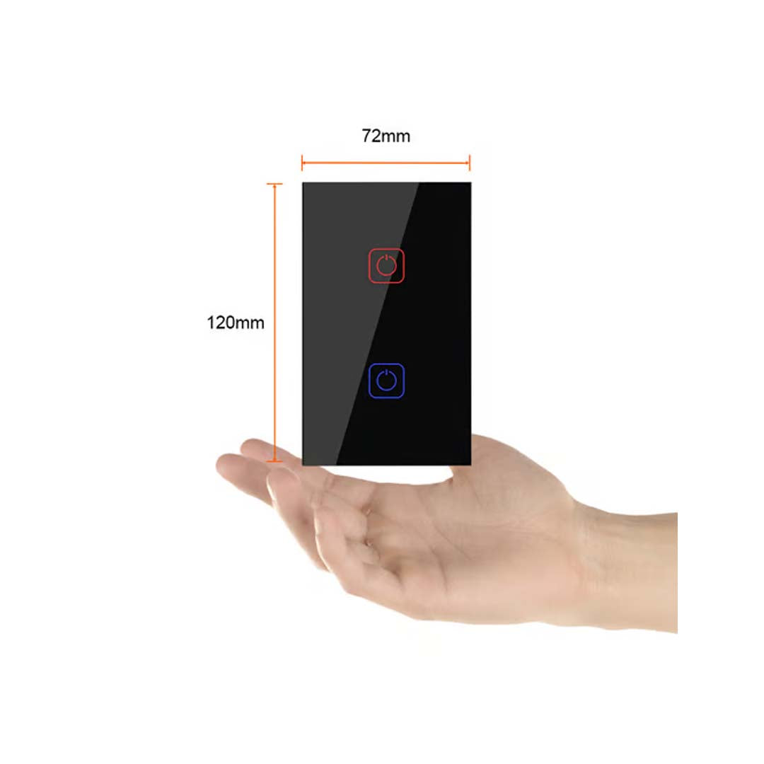 INTERRUPTOR 2C WIFI C/NEUTRO COLOR NGRO TECNOLITE