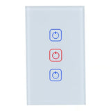 APAGADOR INTELIGENTE TACTIL WIFI 3 CIRCUITOS REQUIERE CABLE NEUTRO COMPATIBLE CON APP MOVIL Y ASISTENTES DE VOZ TSWIM3MVBTCW