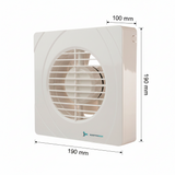EXTRACTOR TURBO 5 160 M3/H BLANCO ABS MASTERFAN *** OFRECER 48531 O 1205-BL(ECO) O INTER 5 ***